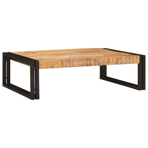 vidaXL Bathroom Shelf 80 x 50 x 23 cm Solid Mango Wood, Iron
