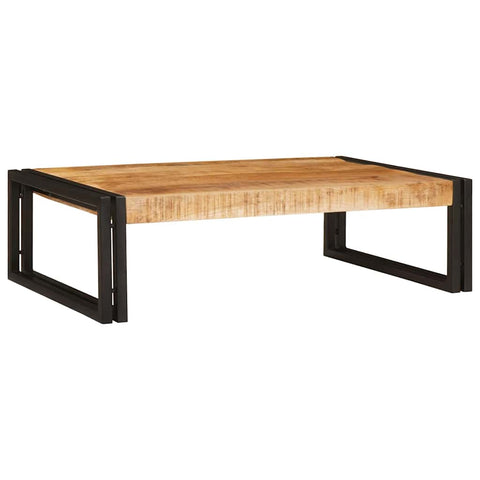 vidaXL Bathroom Shelf 80 x 50 x 23 cm Solid Mango Wood, Iron