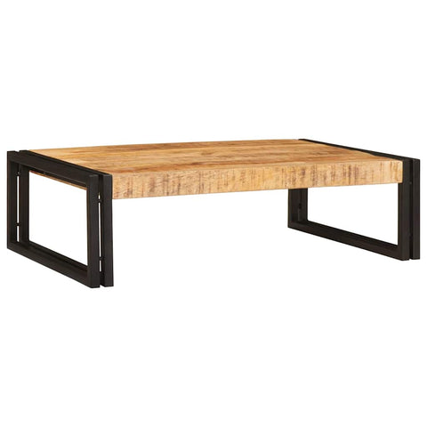 vidaXL Bathroom Shelf 80 x 50 x 23 cm Solid Mango Wood, Iron