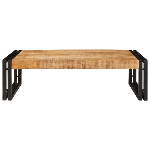vidaXL Bathroom Shelf 80 x 50 x 23 cm Solid Mango Wood, Iron