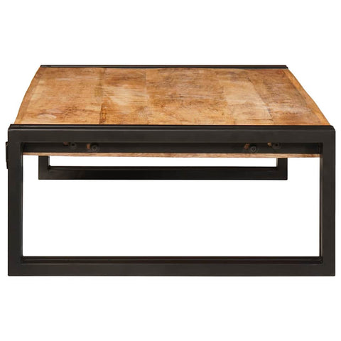 vidaXL Bathroom Shelf 80 x 50 x 23 cm Solid Mango Wood, Iron