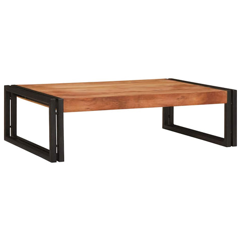 vidaXL Bathroom Shelf 80 x 50 x 23 cm Solid Mango Wood, Iron