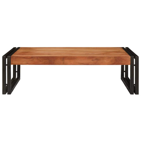 vidaXL Bathroom Shelf 80 x 50 x 23 cm Solid Mango Wood, Iron