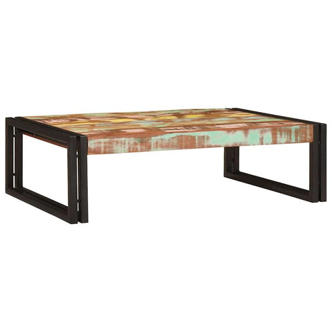 vidaXL Bathroom Shelf 80 x 50 x 23 cm Solid Mango Wood, Iron