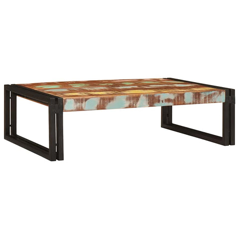 vidaXL Bathroom Shelf 80 x 50 x 23 cm Solid Mango Wood, Iron