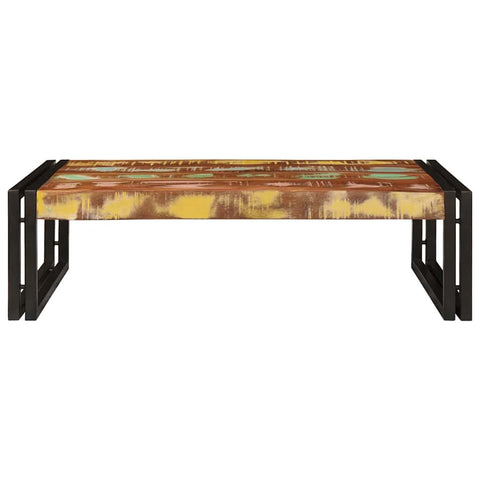 vidaXL Bathroom Shelf 80 x 50 x 23 cm Solid Mango Wood, Iron