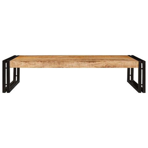 vidaXL Bathroom Shelf 100 x 50 x 23 cm Solid Mango Wood, Iron