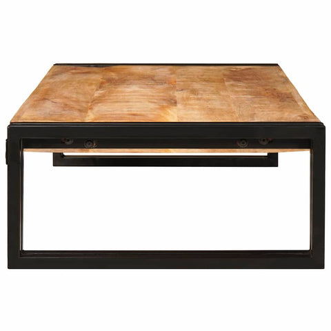 vidaXL Bathroom Shelf 100 x 50 x 23 cm Solid Mango Wood, Iron