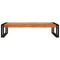 vidaXL Bathroom Shelf 100 x 50 x 23 cm Solid Mango Wood, Iron