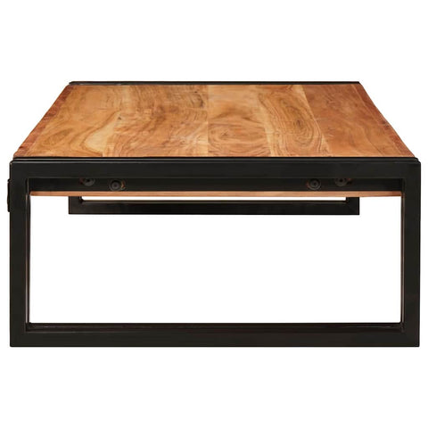 vidaXL Bathroom Shelf 100 x 50 x 23 cm Solid Mango Wood, Iron