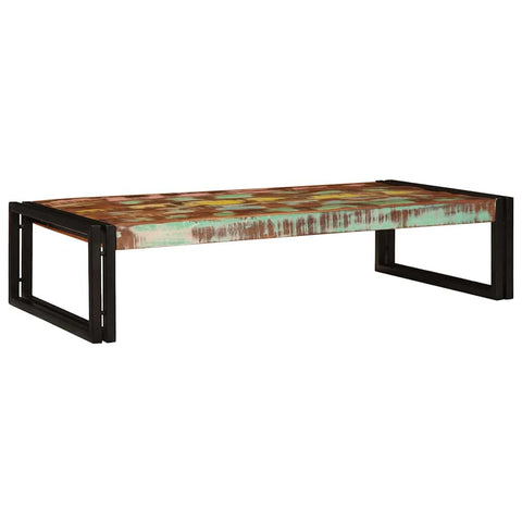 vidaXL Bathroom Shelf 100 x 50 x 23 cm Solid Mango Wood, Iron