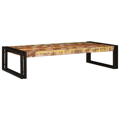 vidaXL Bathroom Shelf 100 x 50 x 23 cm Solid Mango Wood, Iron
