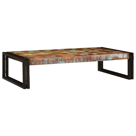 vidaXL Bathroom Shelf 100 x 50 x 23 cm Solid Mango Wood, Iron