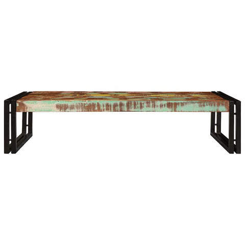 vidaXL Bathroom Shelf 100 x 50 x 23 cm Solid Mango Wood, Iron