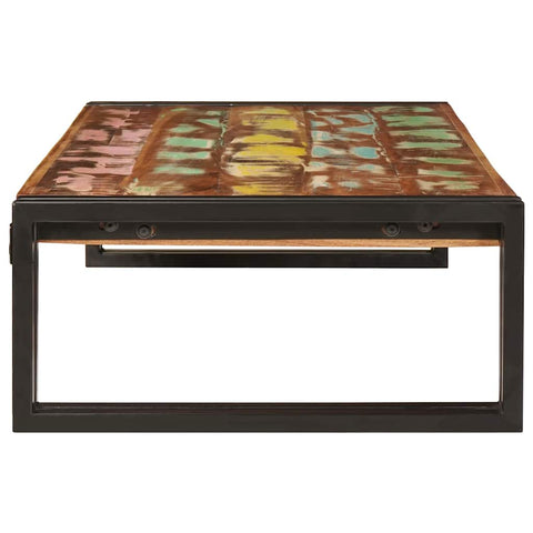 vidaXL Bathroom Shelf 100 x 50 x 23 cm Solid Mango Wood, Iron