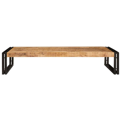 vidaXL Bathroom Shelf 120 x 50 x 23 cm Solid Mango Wood, Iron