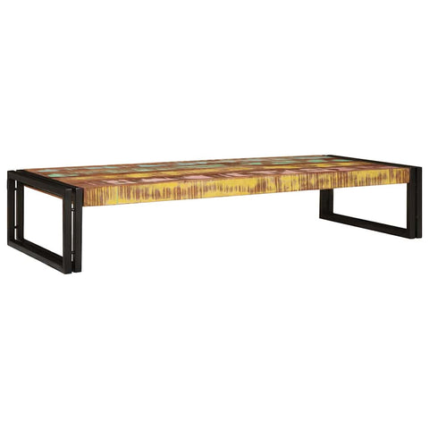 vidaXL Bathroom Shelf 120 x 50 x 23 cm Solid Mango Wood, Iron