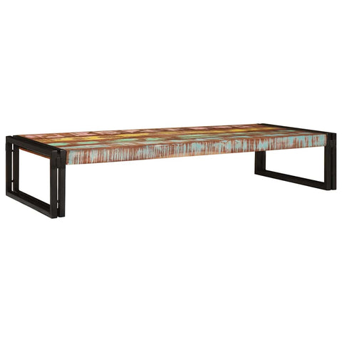 vidaXL Bathroom Shelf 120 x 50 x 23 cm Solid Mango Wood, Iron