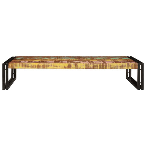 vidaXL Bathroom Shelf 120 x 50 x 23 cm Solid Mango Wood, Iron