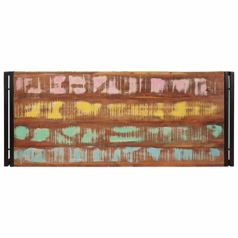 vidaXL Bathroom Shelf 120 x 50 x 23 cm Solid Mango Wood, Iron