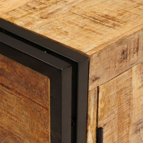 vidaXL Bathroom Sink Cabinet 71 x 33 x 58 cm Solid Mango wood, Iron