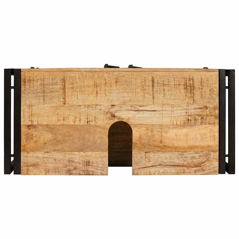 vidaXL Bathroom Sink Cabinet 71 x 33 x 58 cm Solid Mango wood, Iron