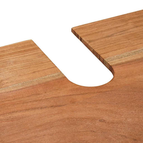 vidaXL Bathroom Sink Cabinet 71 x 33 x 58 cm Solid Acacia wood, Iron