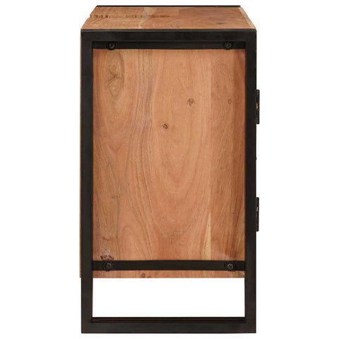 vidaXL Bathroom Sink Cabinet 71 x 33 x 58 cm Solid Acacia wood, Iron