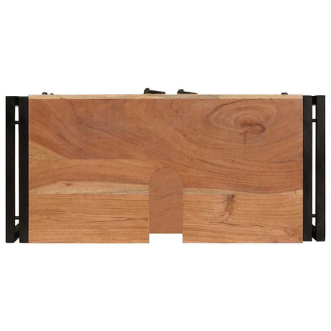 vidaXL Bathroom Sink Cabinet 71 x 33 x 58 cm Solid Acacia wood, Iron