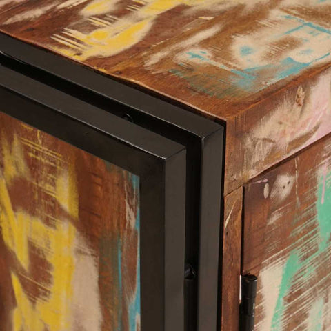 vidaXL Bathroom Sink Cabinet 71 x 33 x 58 cm Solid Reclaim wood, Iron