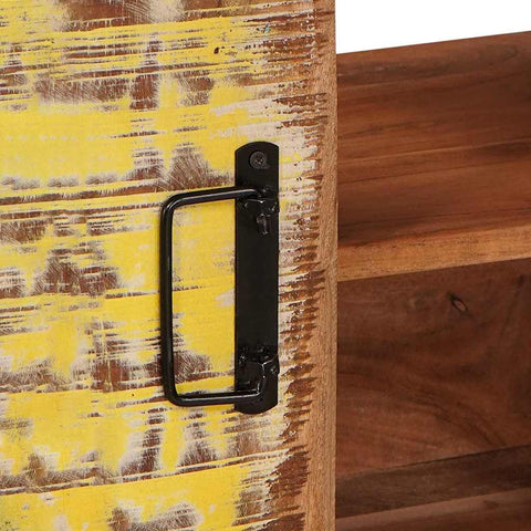 vidaXL Bathroom Sink Cabinet 71 x 33 x 58 cm Solid Reclaim wood, Iron