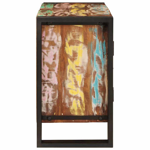 vidaXL Bathroom Sink Cabinet 71 x 33 x 58 cm Solid Reclaim wood, Iron