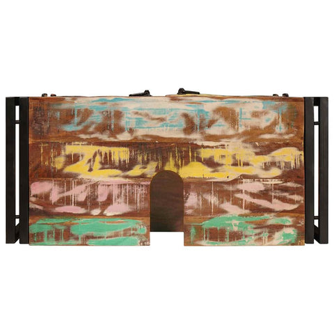 vidaXL Bathroom Sink Cabinet 71 x 33 x 58 cm Solid Reclaim wood, Iron