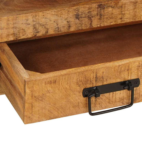 vidaXL Bathroom Sink Cabinet 71 x 33 x 58 cm Solid Mango wood, Iron