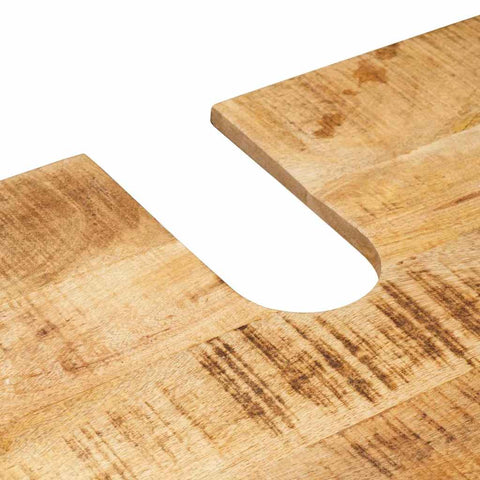 vidaXL Bathroom Sink Cabinet 71 x 33 x 58 cm Solid Mango wood, Iron