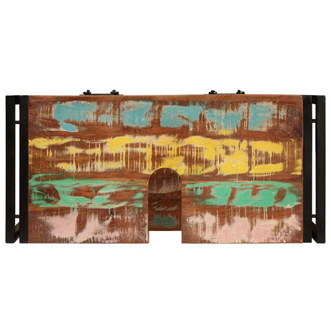 vidaXL Bathroom Sink Cabinet 71 x 33 x 58 cm Solid Reclaim wood, Iron