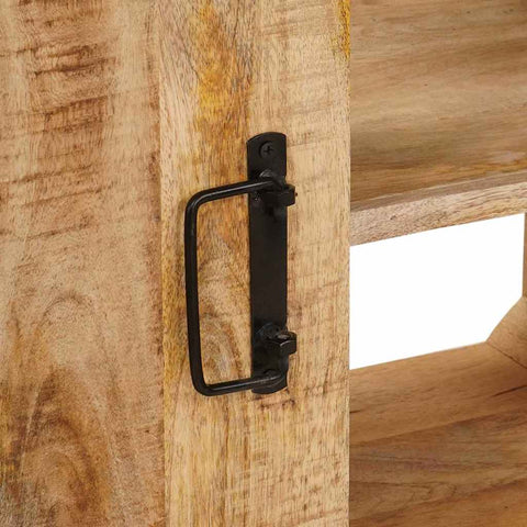 vidaXL Bathroom Sink Cabinet 71 x 33 x 58 cm Solid Mango wood, Iron