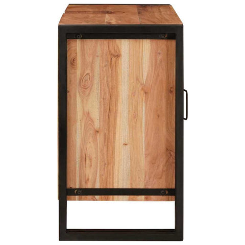 vidaXL Bathroom Sink Cabinet 71 x 33 x 58 cm Solid Acacia wood, Iron