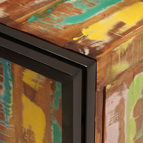 vidaXL Bathroom Sink Cabinet 71 x 33 x 58 cm Solid Reclaim wood, Iron