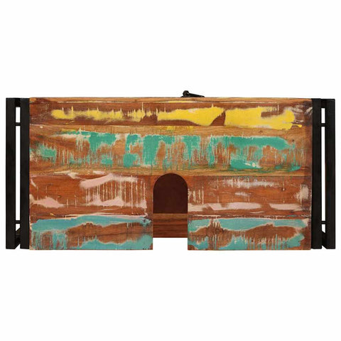 vidaXL Bathroom Sink Cabinet 71 x 33 x 58 cm Solid Reclaim wood, Iron