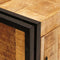 vidaXL Bedside Cabinet Brown 38 x 33 x 58 cm Soild rough mango wood