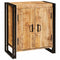 vidaXL Bedside Cabinet Brown 38 x 33 x 58 cm Soild rough mango wood