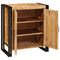 vidaXL Bedside Cabinet Brown 38 x 33 x 58 cm Soild rough mango wood
