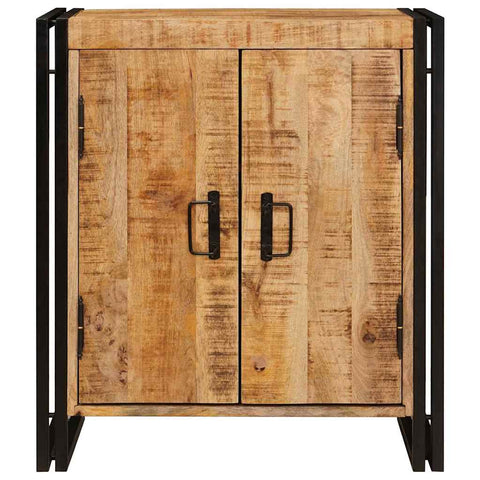 vidaXL Bedside Cabinet Brown 38 x 33 x 58 cm Soild rough mango wood