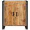 vidaXL Bedside Cabinet Brown 38 x 33 x 58 cm Soild rough mango wood