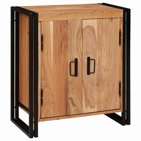 vidaXL Bedside Cabinet Brown 38 x 33 x 58 cm Solid acacia wood