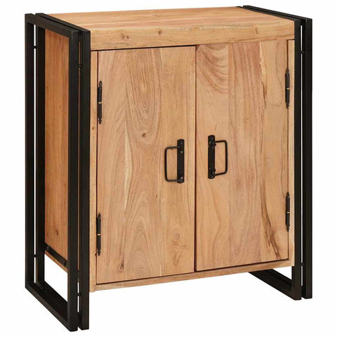 vidaXL Bedside Cabinet Brown 38 x 33 x 58 cm Solid acacia wood