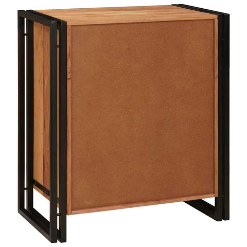 vidaXL Bedside Cabinet Brown 38 x 33 x 58 cm Solid acacia wood