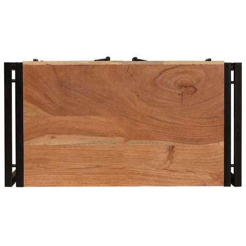 vidaXL Bedside Cabinet Brown 38 x 33 x 58 cm Solid acacia wood