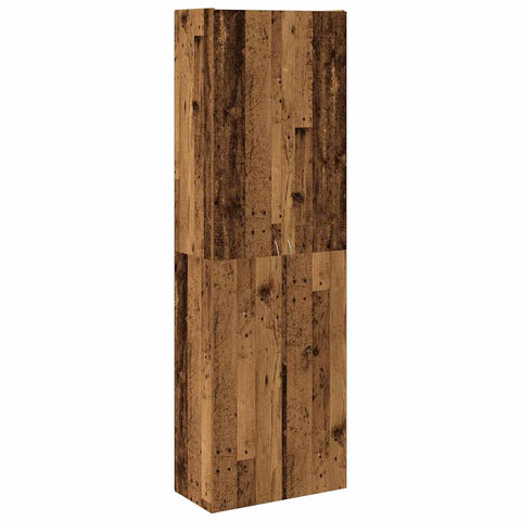 vidaXL Highboard Old Wood 60x32x190 cm Engineered Wood